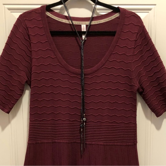 Xhilaration Burgundy Maroon Knit Sweater Dress Size XL - Picture 3 of 6